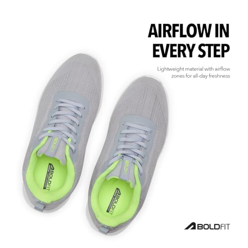 Image of Boldfit Running Shoes for Man Comfortable Sports Shoes for Men Running Lightweight Gym Shoe for Men Workout Soft Cushioned Walking Shoe for Man Anti Slip Gym Footwear