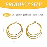 Zoom IMG-1 slaxjne 2 paia di orecchini Zoom IMG-1 slaxjne 2 paia di orecchini