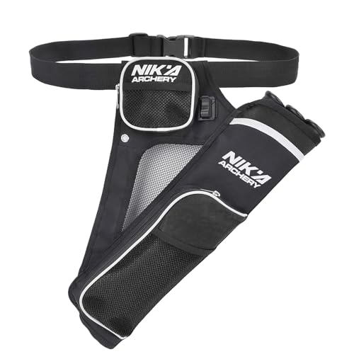 SHENG-RUI 3-Tube Hip Quiver for Arrows, Adjustable Belt