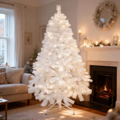 10ft/3m Alaskan Pine White Artificial Christmas Tree Bushy 1934 Tips Xmas Home Decorationations Decorations - Image 8