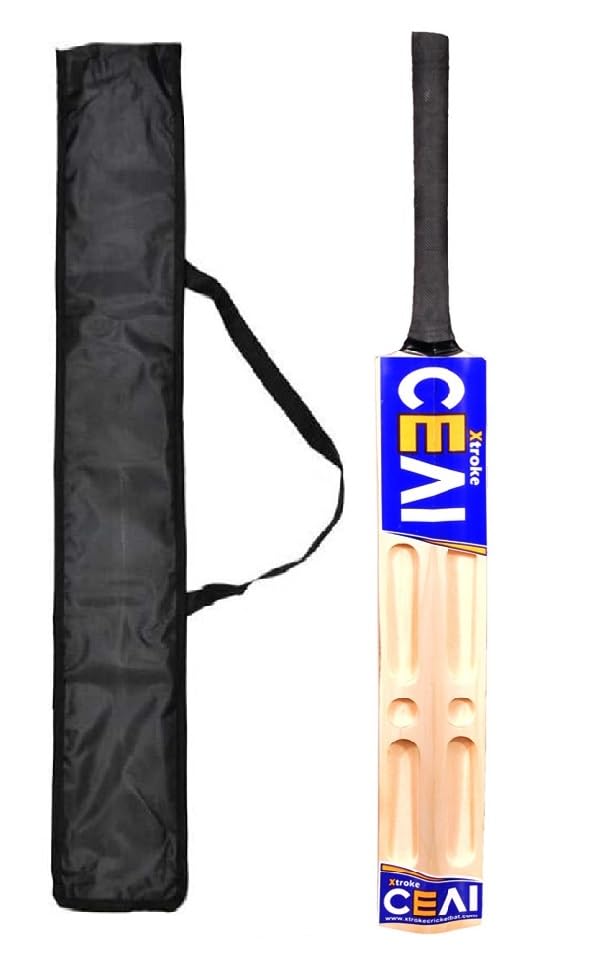 XTROKE CEAI Scoop Design Popular Willow Premium Cricket Bat with Bat Cover for Mens & Adult, Advance Play All Tennis Ball, Tournament Match (Size 05) (B0CQTDGS5W) Amazon Price History, Amazon Price Tracker