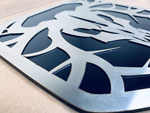 Image of Tailgate Emblem Badge for Dodge Ram 1500 /2500 /3500 2019-2021 Buck Hunter Stainless Steel