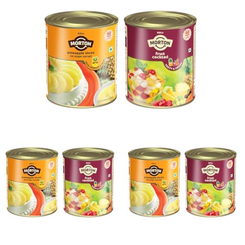 Image of Birla Morton Fruit Cocktail 850 Gm & Pineapple Slices 850 Gm Pack of 6