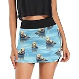 Photo Gallery rplife sea otters mini gonna atletica, gonna attiva con pantaloncini, skort casual, lontra di mare, s Photo Gallery rplife sea otters mini gonna atletica, gonna attiva con pantaloncini, skort casual, lontra di mare, s