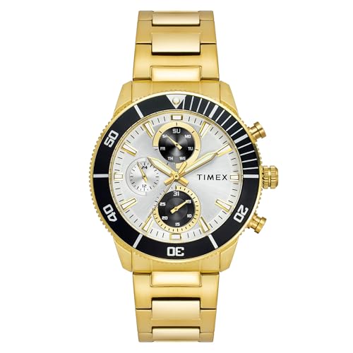 Image of TIMEX Silver Round Dial Analog Men's Watch - TWEG272SMU04