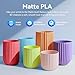 JAYO Matte PLA 3D Printer Filament Bundle 2KG, PLA Matte Filament 1.75mm Bulk, 8 Pack 250g Spool Filament (Black, White, Blue, Red, Pink, Orange, Light Yellow, Olive Green)