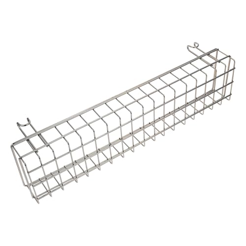 Veemoon Cesta Metálica Colgante de Hierro Negra Organizador de Almacenamiento Largo para Cocina Baño y Salón Cesta para Esponjas y Utensilios Ahorro de Espacio para Hogar