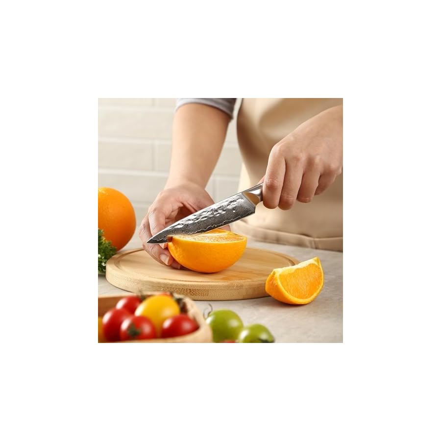 Wakoli-Damascus-Kitchen-Knife-Set-5-Piece-Professional-Chef-Knife-Set-made-from-67-Layers-of-Damascus-Steel-with-VG10-Core-Knives-Set-for-Kitchen-with-White-G10-Handles-in-Gift-Box-Pearl-Blanche Wakoli Damascus Kitchen Knife Set, 5-Piece Professional Chef Knife Set made from 67 Layers of Damascus Steel with VG10 Core, Knives Set for Kitchen with White G10 Handles in Gift Box (Pearl Blanche)