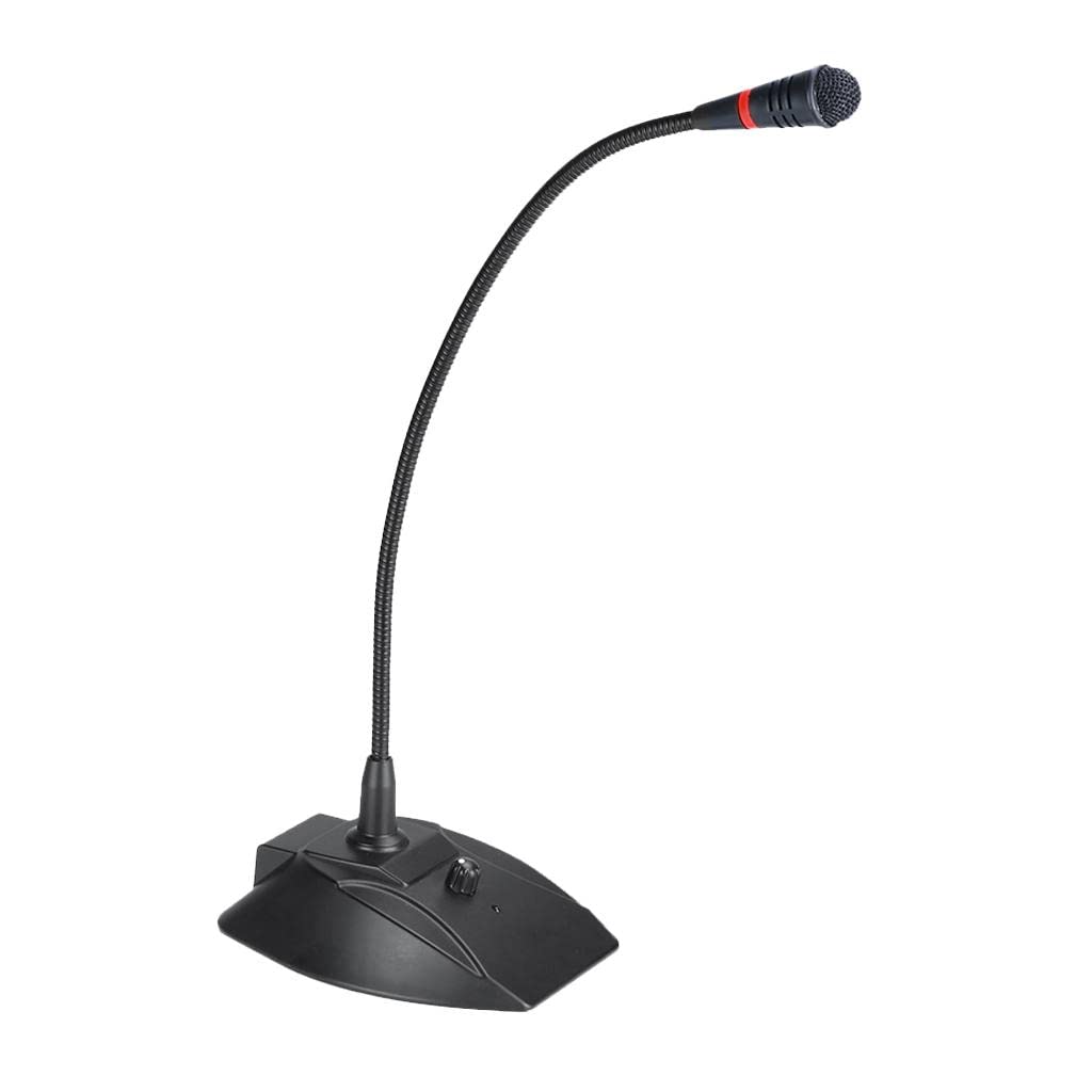 Microfono USB professionale da scrivania, cardioide, direzionale, 3,5 mm, per PC, plug and play, supporto regolabile a collo d'oca, per riunioni e live streaming e design con rumore