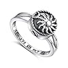 S925 Sterling Silver Always in My Heart Cremation Urn Ring for Ashes Keepsake Urn Jewelry Memorial Ring for Women