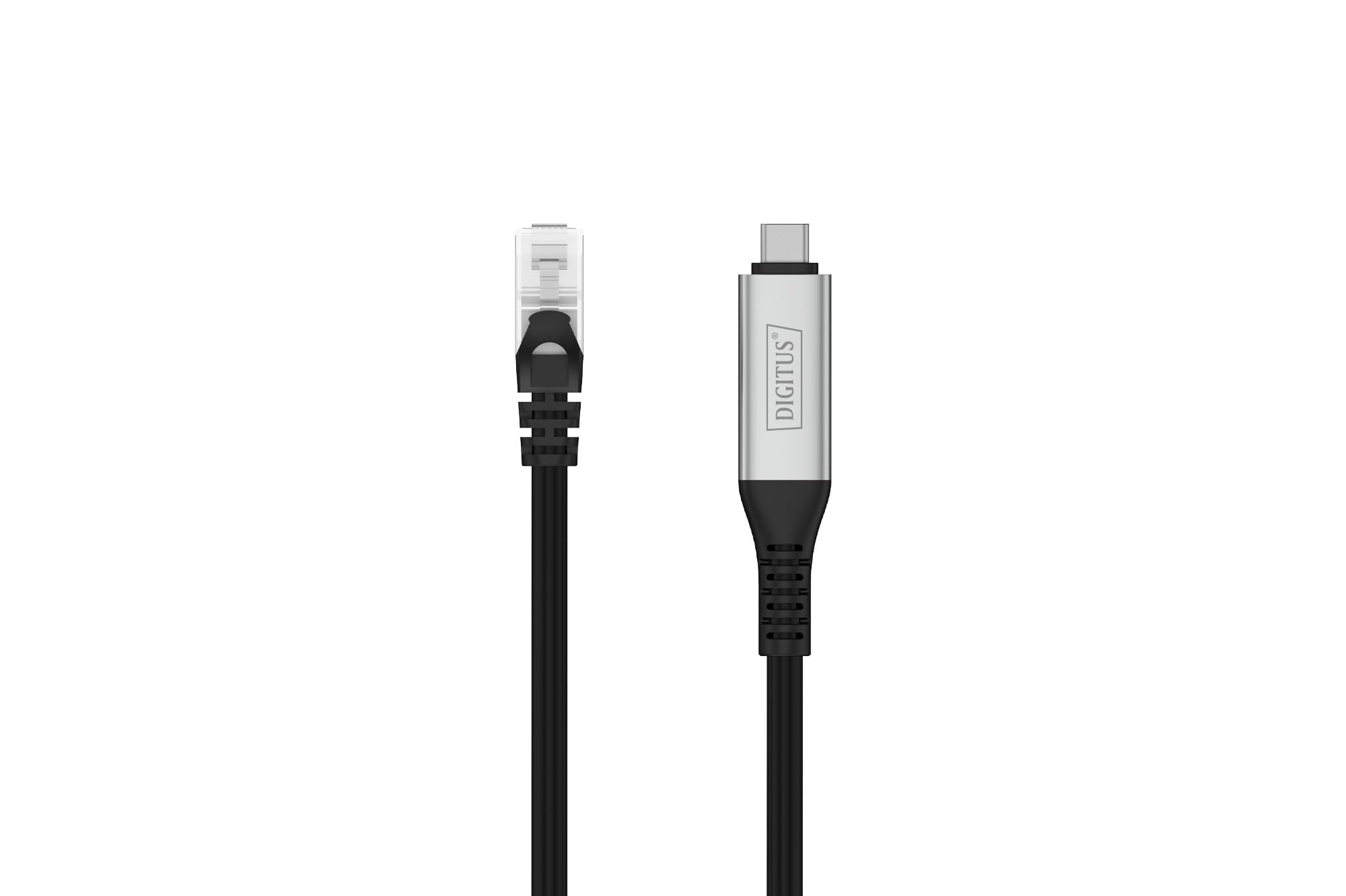 DIGITUS Adaptateur USB vers Ethernet – 15 m – USB-C vers RJ45 – 1 Gbit/s