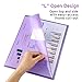 Sooez 25 Pack Clear Document Folders, Project Pockets Letter Size Plastic Document Folders with Label Pocket, US Paper Poly Jacket Sleeves Folders Transparent L-Type, Assorted Color