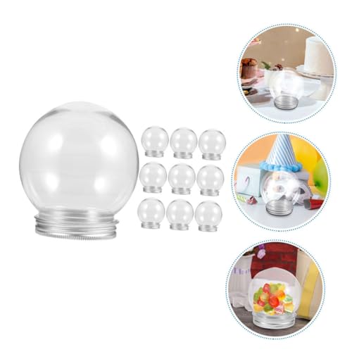 Globos de plástico para rellenar con dulces, juego de 20 esferas de 150ml para Navidad 3