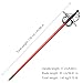 Cosplay Martial Sword Arts Renaissance Rapier Fencing Spanish Swept Hilt Guard Sword Red