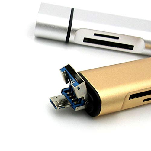 Leitor de cartão USB C da UKCOCO com cartão de memória SD TF de duas vias adaptador de leitor OTG un