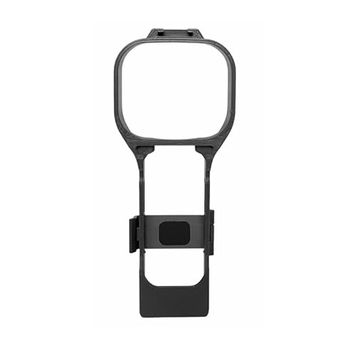 AGENIUS�EFor osmo pocket4�p�ی�P�[�X pocket3�p�J�o�[ �n�[�h�P�[�X �㕔�z�b�g�V���[�t�� LED���C�g��}�C�N�����\ For �I�X�� �|�P�b�g4�p/3�p�X�i�b�v�I���ی�P�[�X(�u���b�N)