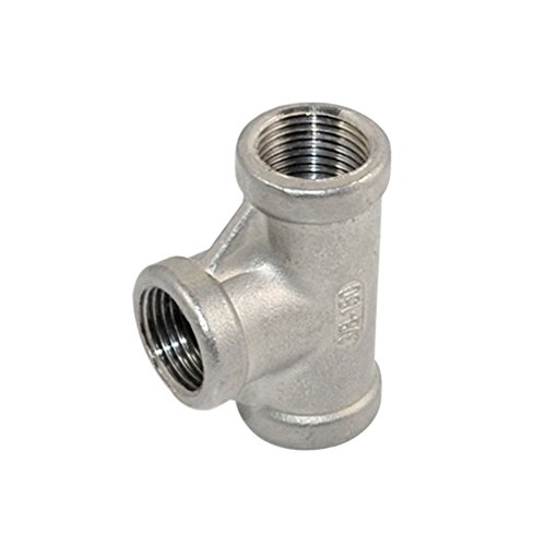 3/8" Tee 3 Manera Hembra Acero Inoxidable 304 Conexión De Tubo Roscado BSP