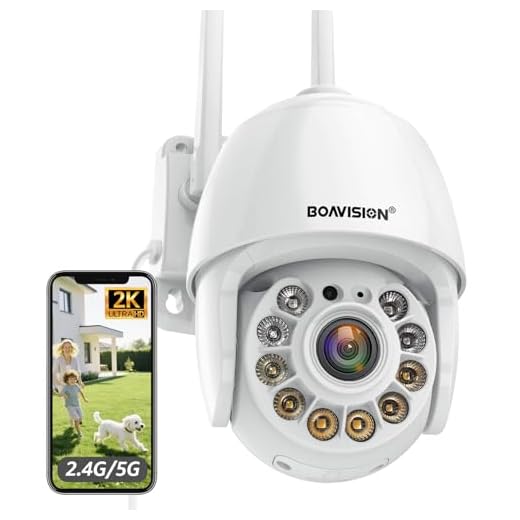 Security Camera Outdoor, Wireless WiFi IP Camera Home Security System 360° View,Motion Detection, auto Tracking,Two Way Talk,HD 1080P pan Tile Full Color Night Vision Boavision