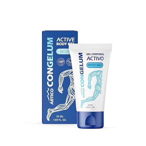 Congelum Gel Corporel | Rafraîchissant avec Menthol, Cannelle, Huile de Romarin, Gingembre & Cayenne | Gel Non Gras pour Jambes, Bras, Dos & Épaules | 50 ml | 1 Pack