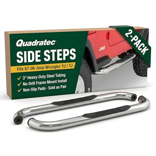 Set de 2 estribos laterales Quadratec QR3 acero inoxidable