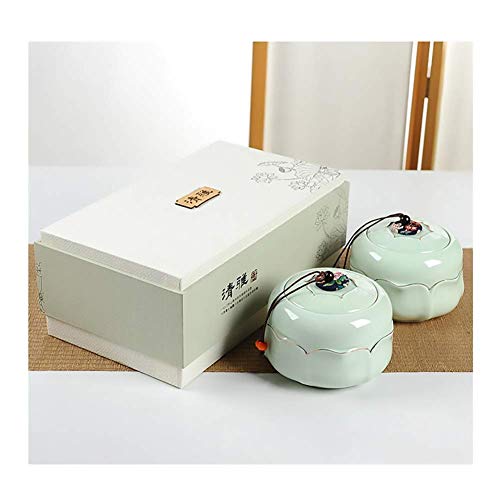 灰の成人用壷 小さな火葬葬儀の遺体 2つの小さな灰の手作りセラミックお土産セット14.5Cm * 10Cm