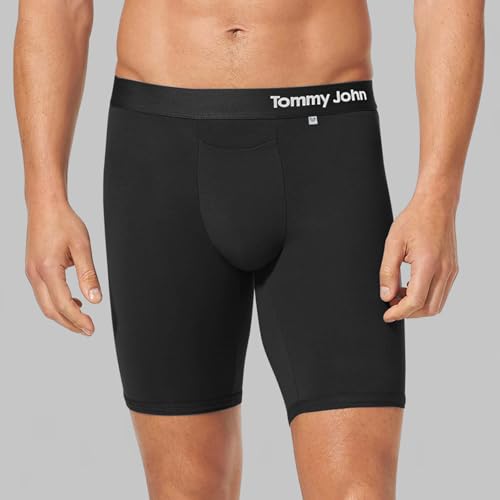 Tommy John Men’s Underwear – Cool Cotton Hammock Pouch Boxer Brief with Longer 8" Inseam – Comfortable Underwear2