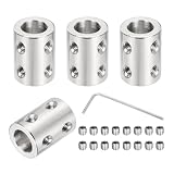 QUARKZMAN 4 Stück Starre Kupplungsset 10mm auf 10mm Edelstahl L22xD16
