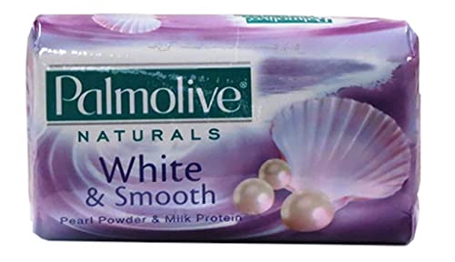 Palmolive Naturals White & Smooth with Pearl Powder & Milk Protein Bar Soap, 80 G / 2.8 Oz Bars, 3 in a Pack (Pack of 4) 12 Bars Total