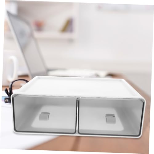 Boîte à papeterie en PP blanc durable pour rangement d'accessoires - 8