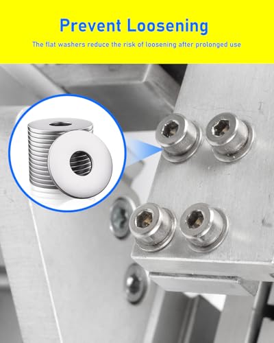 30 Stück Unterlegscheiben M8, HOLMOL M8 x 24mm Karosseriescheiben, 304 Unterlegscheiben Edelstahl, Beilagscheiben M8 für Schrauben, Flach Unterlegscheiben für Schrauben und Bolzen