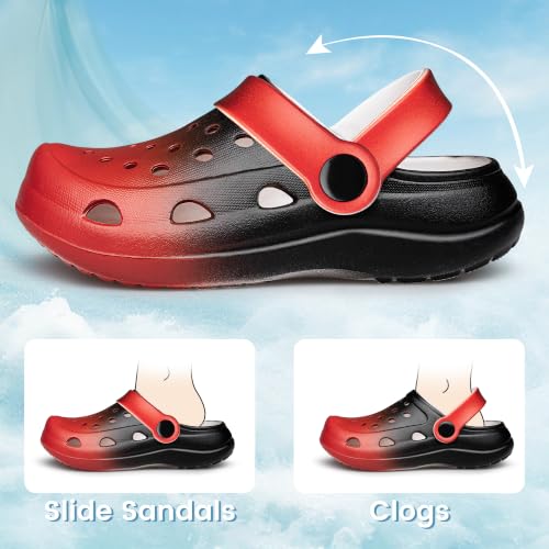 Image of vibdiv Boys Girls Clogs Kids Garden Shoes Unisex Child Cartoon Slides Sandals Beach Slipper Indoor Outdoor(Toddler /Little Kids /Big Kids)