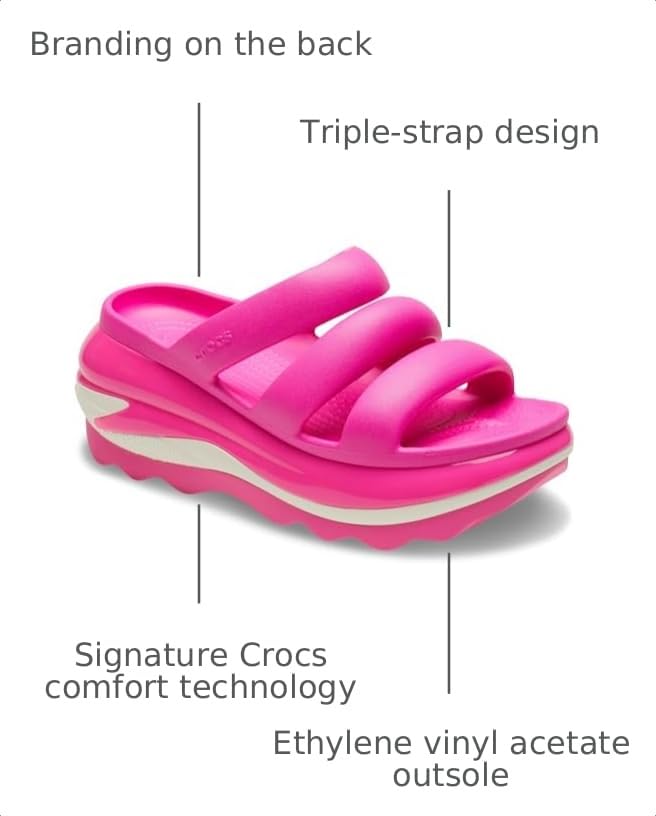 Image of Crocs unisex-adult Mega Crush Triple Strap Sandal