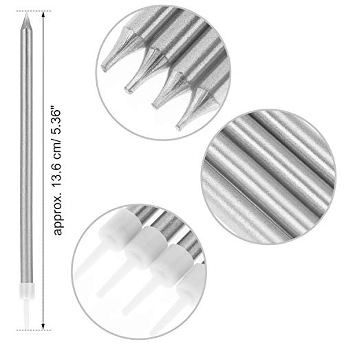 image for Blulu 50 Pieces Birthday Cake Candles Thin Cake Cupcake Candles in Hol