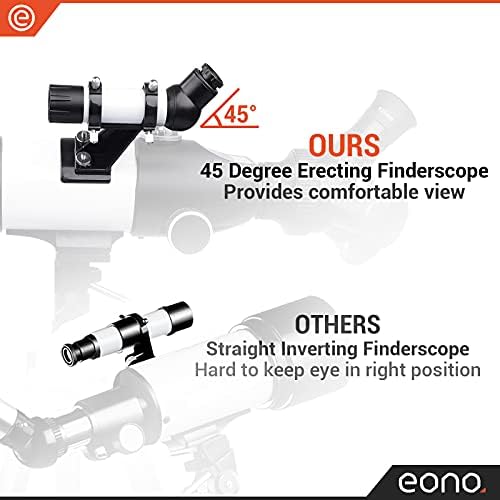 Amazon Brand Eono Astronomical Telescope for Moon, Planets and Stargazing, Profesional, Portable and Powerful 16x-133.5x