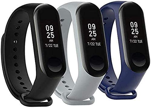 Inefable® Mi Band 3 & 4 Strap Band Wristband Strap Compatible with Mi Band M3 & M4 Original Device Not Included |
