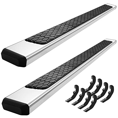 6.5 inches Running Boards Compatible with 2019-2023 Chevy Silverado/gmc Sierra 1500, 2020-2023 Silverado/Sierra 2500hd 3500hd Crew Cab(Exclude 19 1500 Ld),Side Steps for Chevy Silverado Crew Cab.