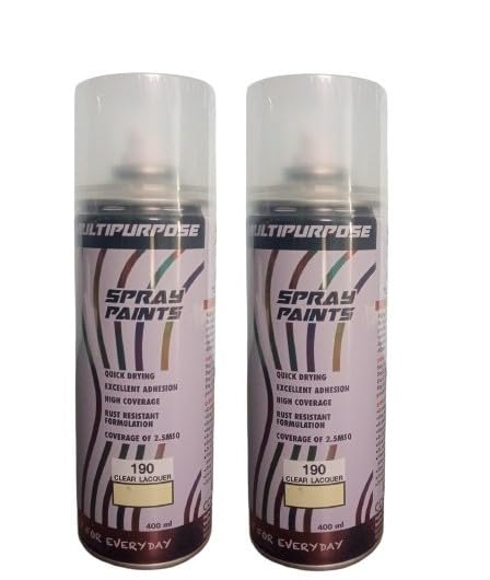 Cosmos Paints Cosmos Lacquer Spray Paint (400ML) -Pack of 2 (Transparent) (B08P9V68TK) Amazon Price History, Amazon Price Tracker