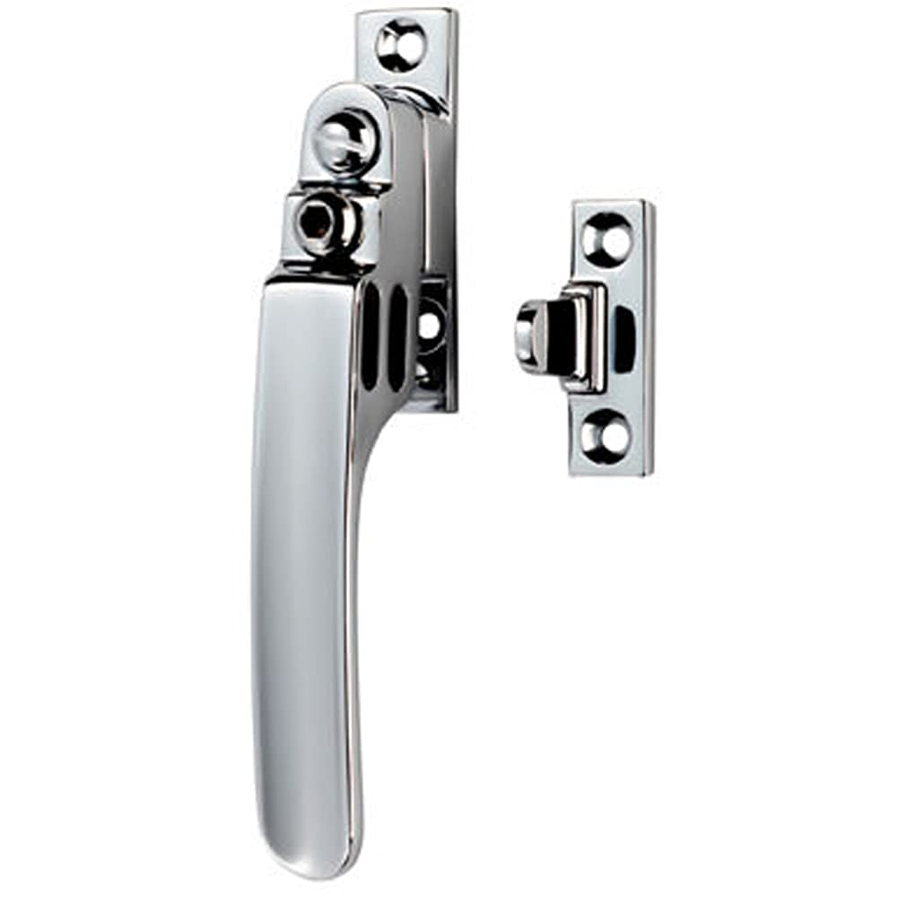  - Locking Casement Window Fastener With Night Vent 16 X 60mm Polished Chrome