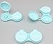 OptiCase - 4 Pack Contact Lens Case with Flip Top and Eye Shaped Bottom. Soft Contact Lenses Case Great for Colored Lenses