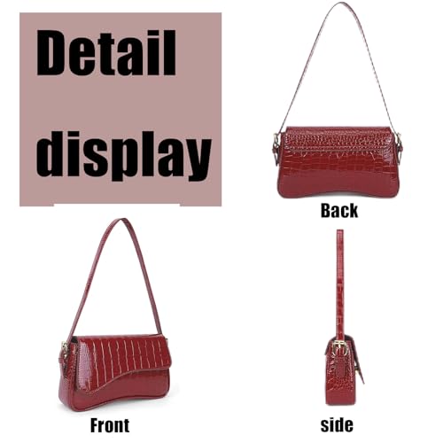 PU Leather Tote Bag for Women with 2 Removable Straps and Zipper Closure - Image 6