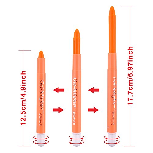 Gel Bilble Highlighter Jxtz 6 Pcs Cute Cool Novelty Solid Accent Pen Office School Supplies Student Children Smooth (6 Assorted Color) #TOP3