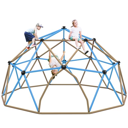Virubi 13 FT Climbing Dome for Kids 3 +, Geometric Dome Climber Play Center - Supports 1000LBS Outdoor Playset, Easy Assembly and Move