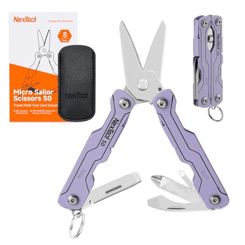 NexTool �}���`�c�[�� �~�j�Z�[���[ �n�T�~ S0�A8-in-1 ���y�ʃL�[�z���_�[�^ EDC �}���`�c�[���b���C���[�J�b�^�[�E�s���Z�b�g�t���b�L�����v�E�o�R�EDIY�E���퐶���ɍœK�b�j�������ւ̃M�t�g-��