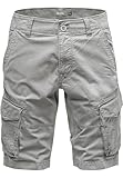  REPUBLIX Herren Cargoshorts Männer Kurze Bermuda Hose Regular Fit R7035 Hellgrau W31