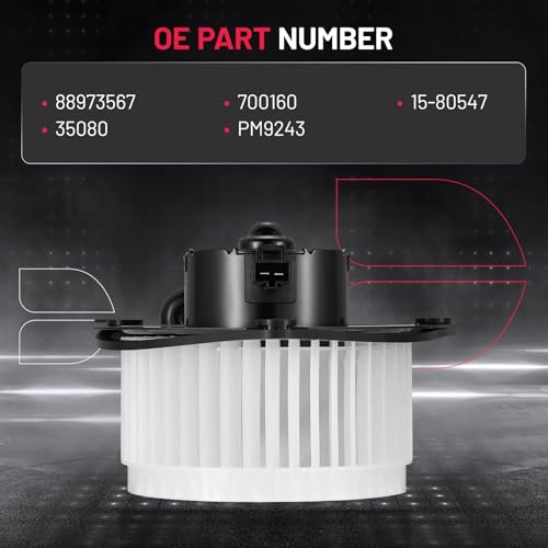 Image of BDFHYK AC Heater Blower Motor Fan 700160 Compatible with 2003-2008 Pontiac Vibe L4 1.8L with Blower Wheel,HVAC Blower Motor Assembly Replacement for 88973567 15-80547 35080 PM9243