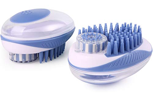 LuxPal 2 in 1 Cat and Dog Bath Brush Scrubber Shampoo Dispenser
