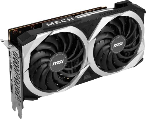 MSI Radeon RX 6600 MECH 2X 8G Gaming Graphics Card - 8GB GDDR6, 2491 MHz, PCI Express 4 x 8, 128-bit, 3x DP v 1.4a, HDMI 2.1 (Supports 4K & 8K)