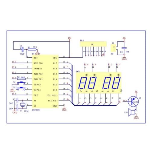 4-Bit Digital Tube Electronic Clock DIY Kit PCB, DIY Alarm Clock ...