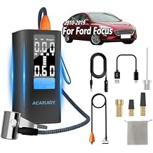 Air compressor for tires that work off car outlet,Fit for Ford Focus 2010-2019,Suitable for Ford Focus Pickup 150PSI portable tire inflator,12V DC compact air compressor