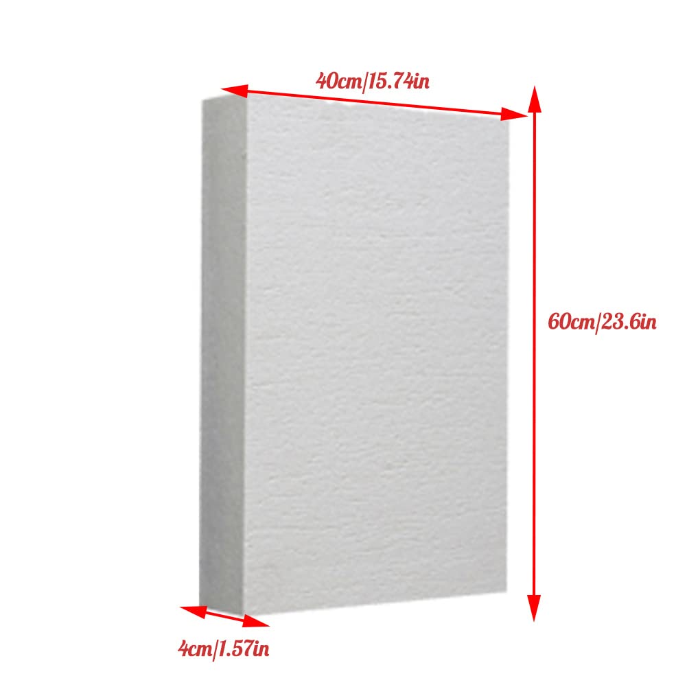 Pannello in fibra ceramica, Pannello isolante in fibra ceramica 2300°F 600x400x(10-50) mm(600 * 400 * 40mm)